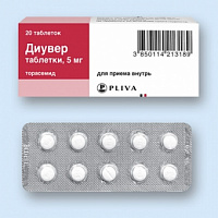 Диувер таб. 5мг №20